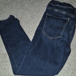 American Eagle Skinny Stretch Dark Blue Women's Jeans 12 S